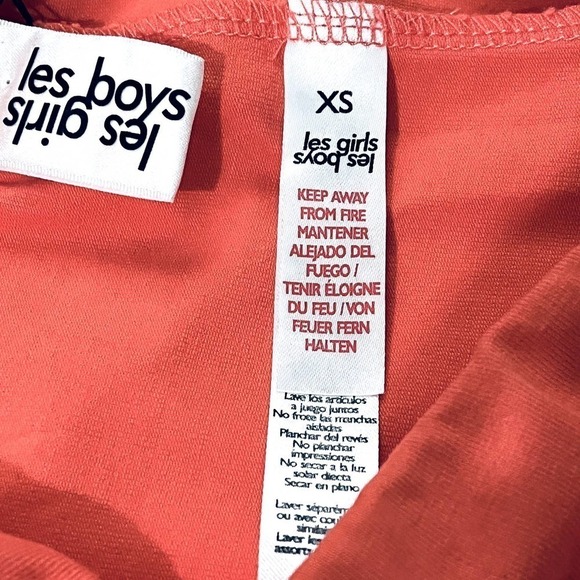LES GIRLS LES BOYS Women's NWT 7.5" Jersey Apparel Bike Short In Hot Coral XS - Picture 10 of 13